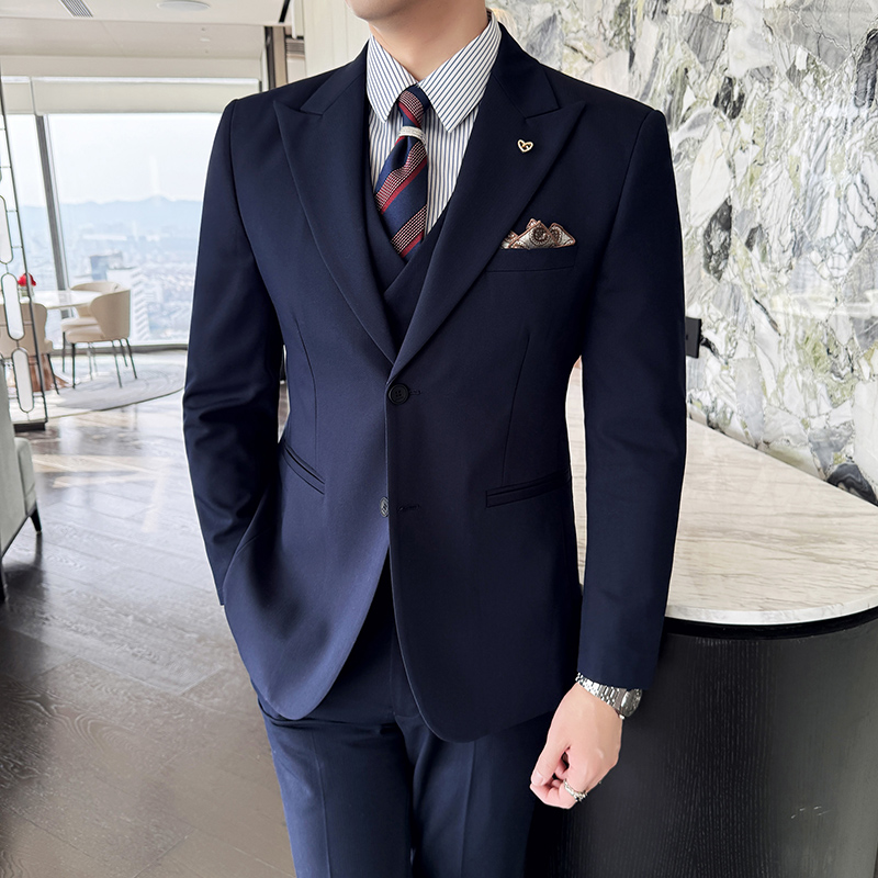 Men Formal Wear Top - Costume trois pièces pour hommes d'affaires,