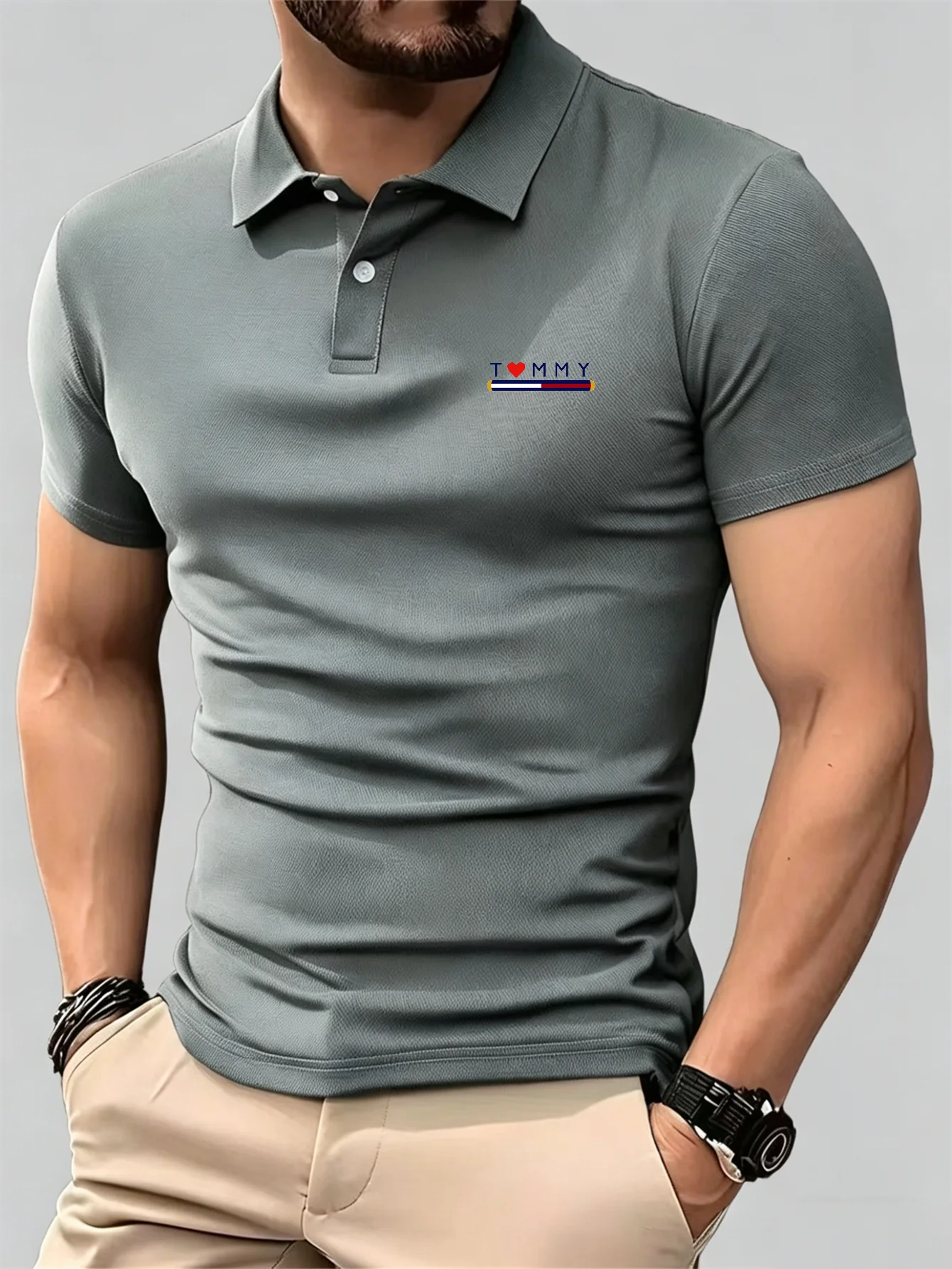 Men'S Used Formal Wear - Nouveau Polo Respirant à Manches Courtes
