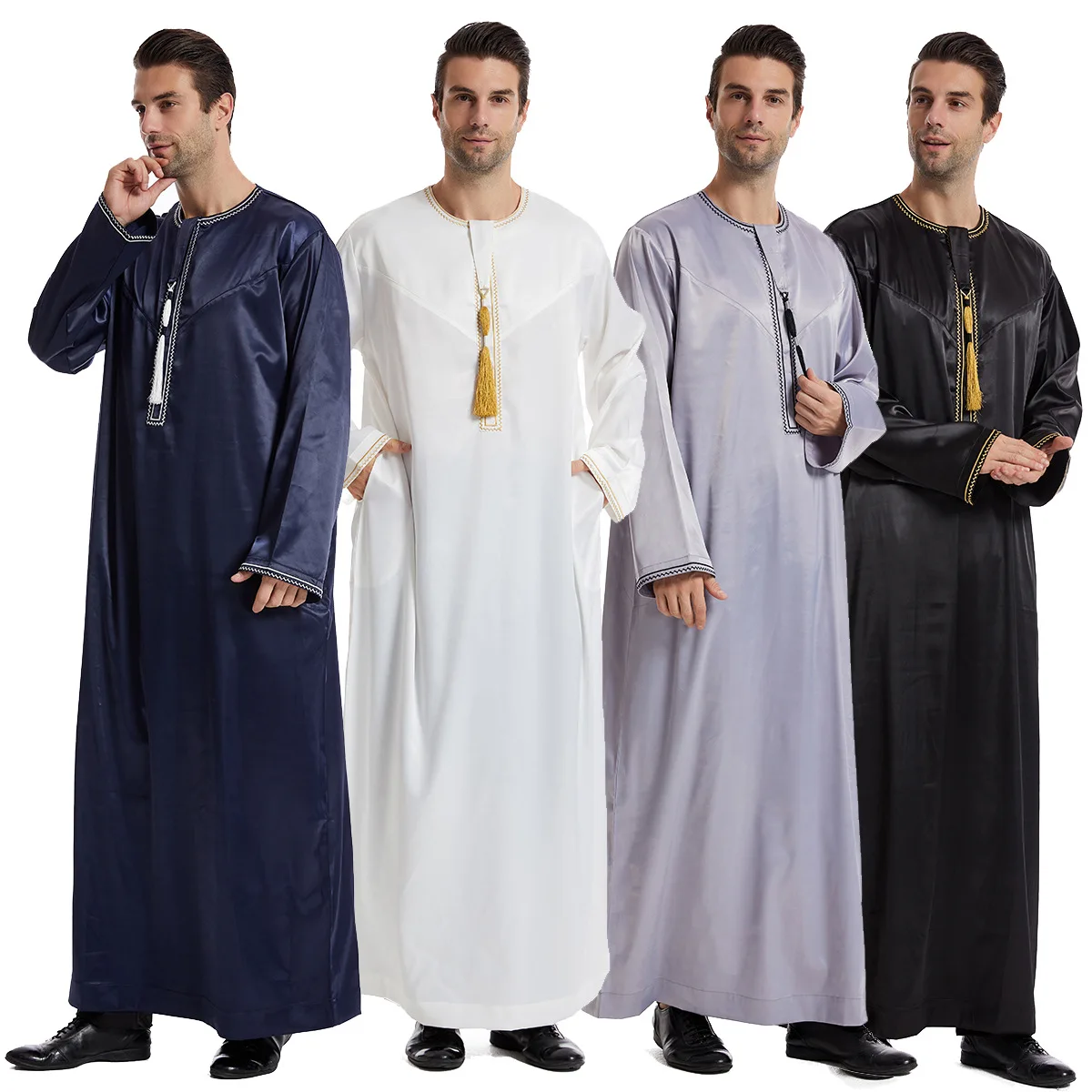 Arabic Formal Wear Men - Robe Eid pour hommes musulmans Jubba