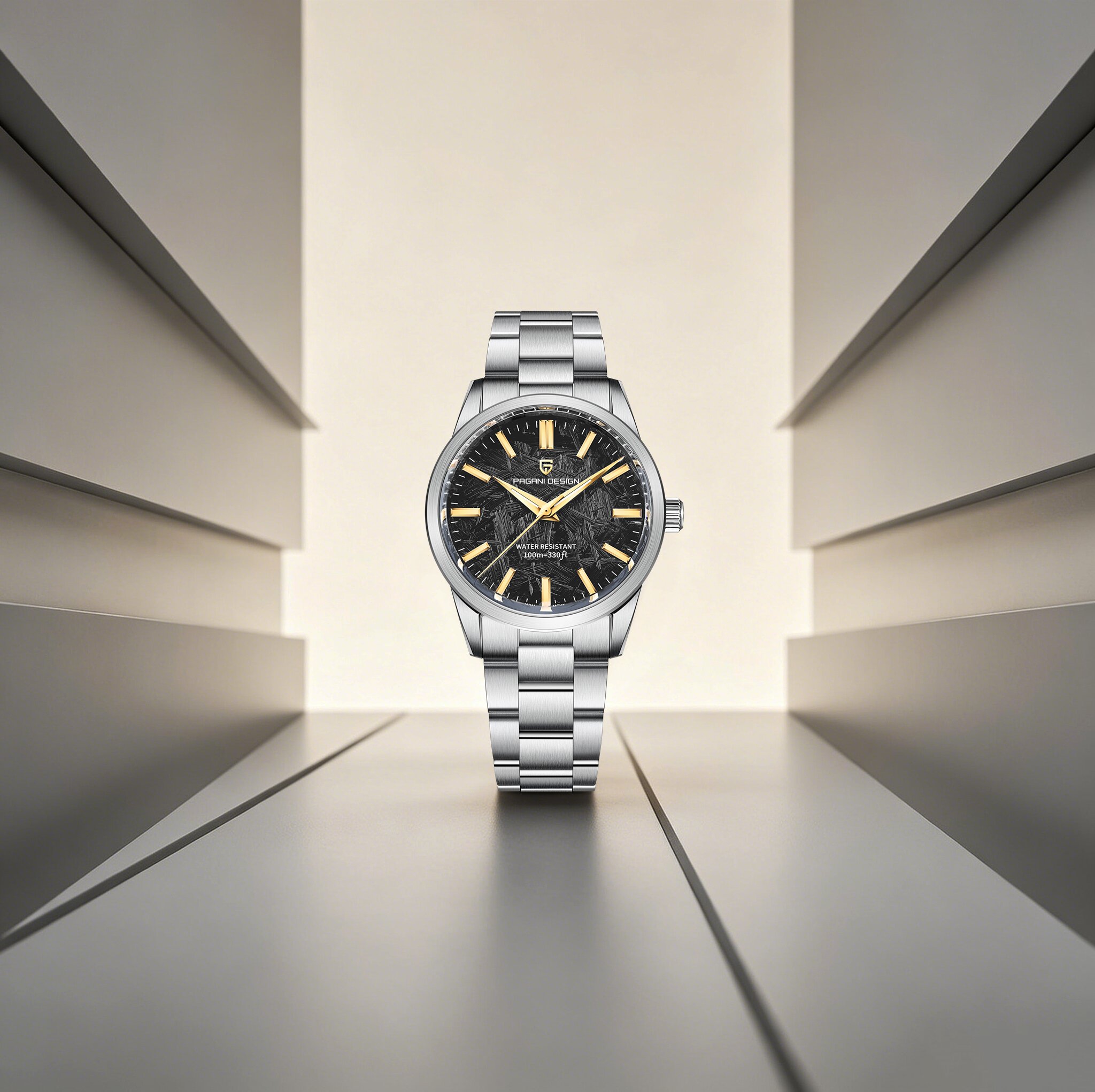 Men Formal Wear Top - Montre à quartz PAGANI DESIGN pour