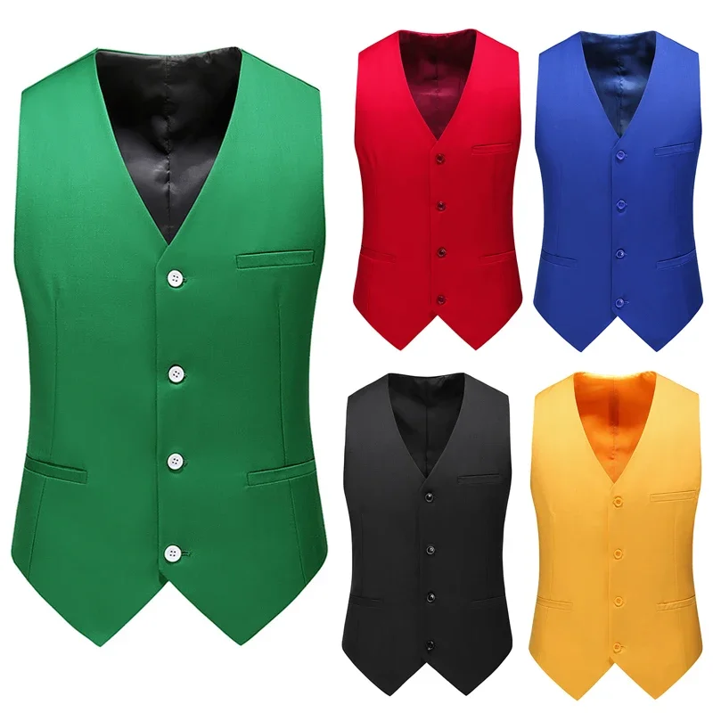 Formal Vest Waistcoat - 17 couleurs Boutique mode décontracté couleur