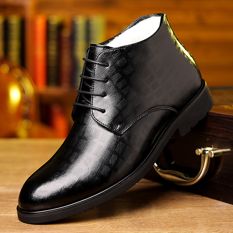 Men Formal Wear Top - Bottes en cuir de style britannique