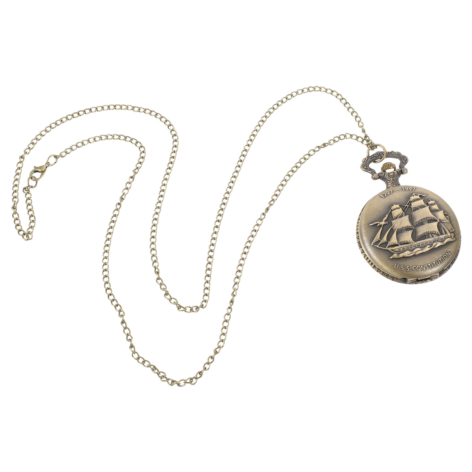 Arabic Formal Wear Men - Montre de poche vintage en bronze,