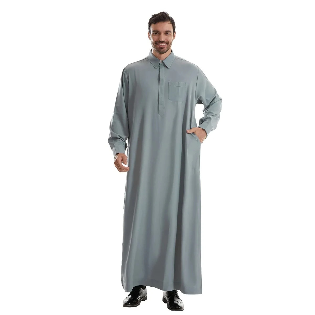 Arabic Formal Wear Men - Jubba Thobe pour Hommes, Robe Longue,
