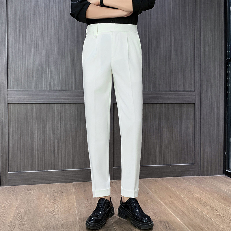 Pantalon droit taille haute Na - Men Formal Wear Top avis et prix