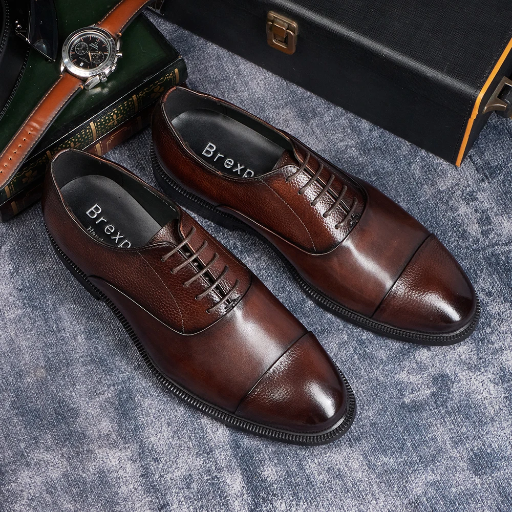 Chaussures Oxford en cuir de v - Men'S Used Formal Wear avis et prix