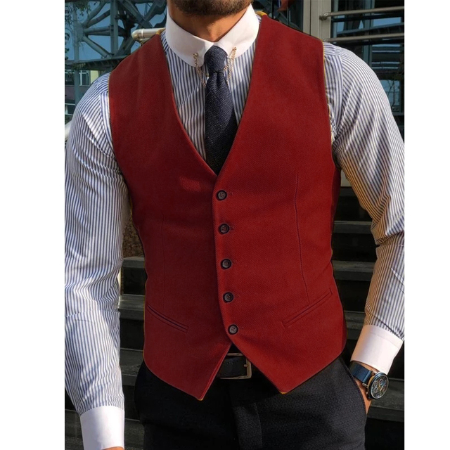 Costume formel pour hommes, co - Formal Vest Waistcoat avis et prix