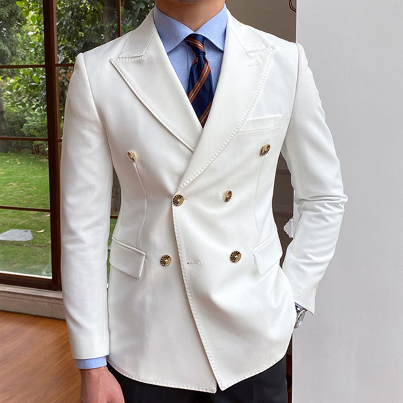 Blazer de Mariage Solide pour  - Men Formal Wear With Coat avis et prix