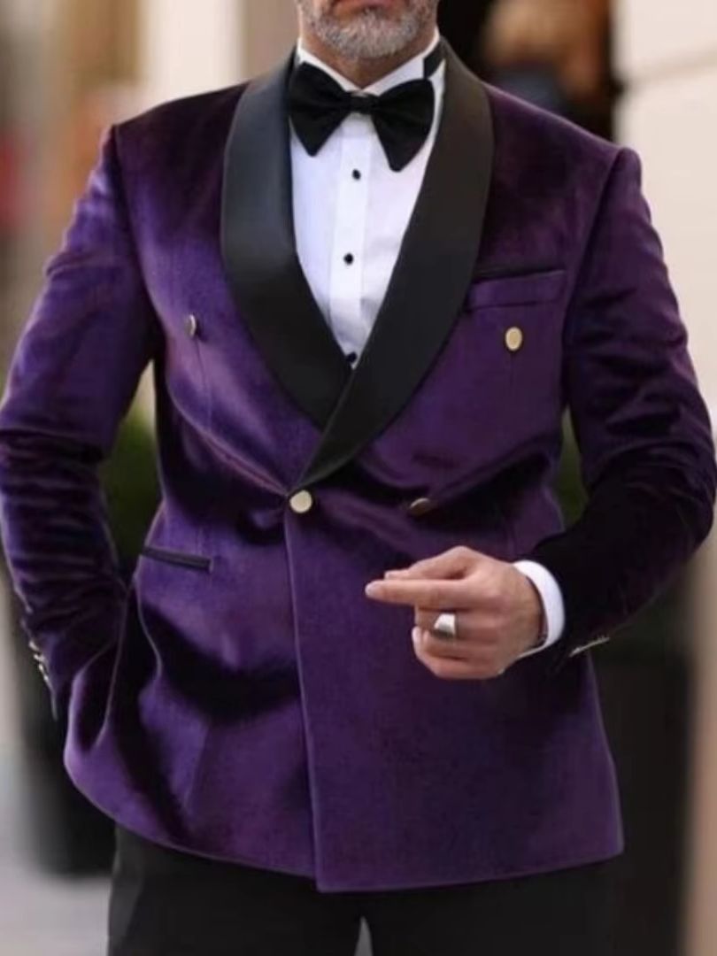 Costume de Mariage en Velours  - Men Formal Wear With Coat avis et prix
