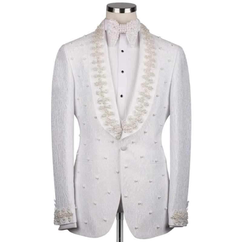 Costumes de mariage blancs pou - Men Formal Wear With Coat avis et prix
