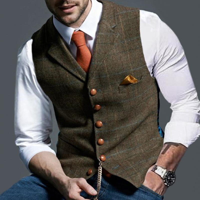 Mode hommes gilets revers Twee - Formal Vest Waistcoat avis et prix