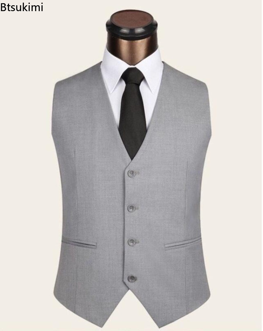S-6XL grande taille hommes cor - Formal Vest Waistcoat avis et prix