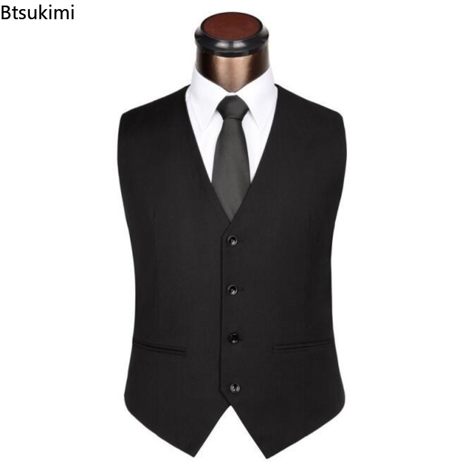 S-6XL grande taille hommes cor - Formal Vest Waistcoat avis et prix