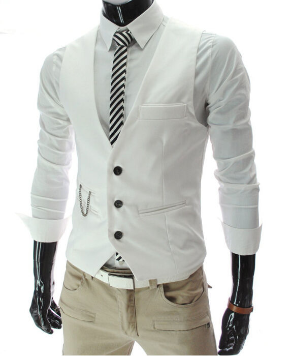 Nouveau Gilet de Costume Gris  - Formal Vest Waistcoat avis et prix