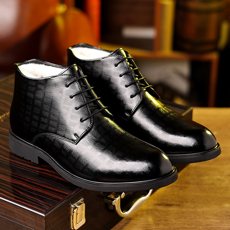 Bottes en cuir de style britan - Men Formal Wear Top avis et prix