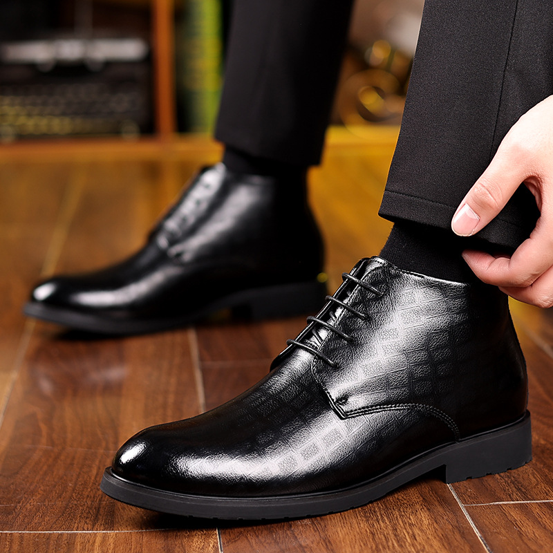Bottes en cuir de style britan - Men Formal Wear Top avis et prix
