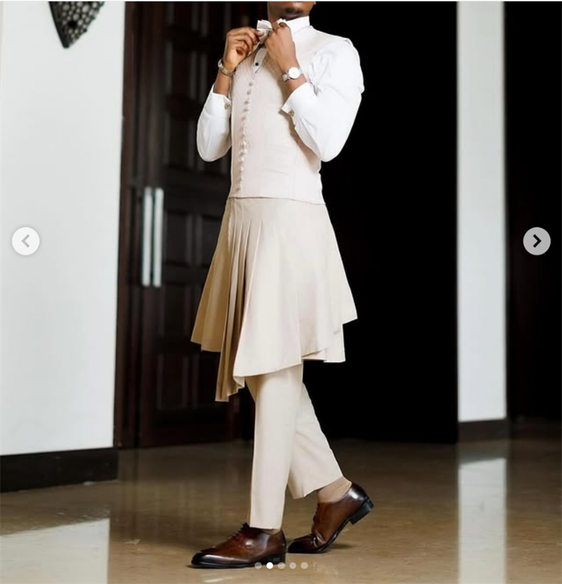 Ensemble de costume Beige pour - Arabic Formal Wear Men avis et prix