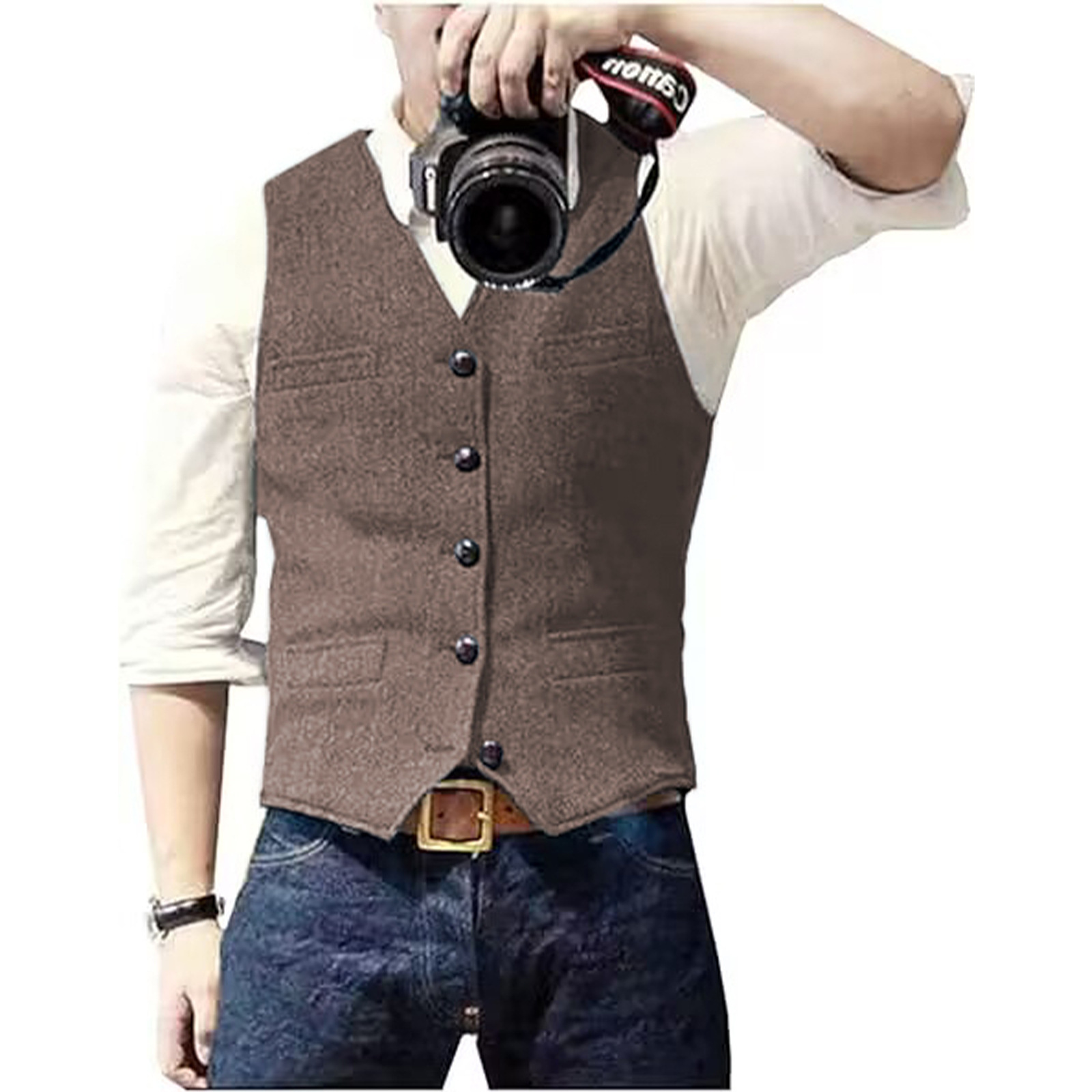 Gilet de costume pour homme en - Formal Vest Waistcoat avis et prix